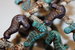 Seahorse 28x18 mm mix/matte/old patina