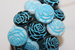 Roses 18 mm mix/matte/blue