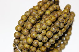 Round beads 8 mm matte/picasso