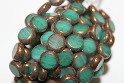 Lentils 10 mm shine ocean/bronze