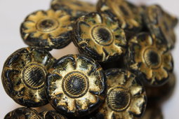Hawaiian flowers 22 mm (new type) matte/picasso/gold