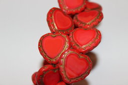Heart 18 mm Valentine shine/old patina