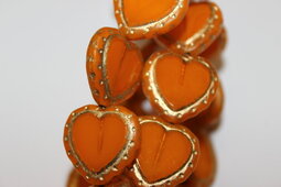 Heart 18 mm Valentine shine/bronze