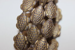 Turtle 18x13 mm matte/bronze