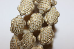 Turtle 18x13 mm matte/bronze