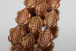 Turtle 18x13 mm matte/bronze