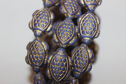 Turtle 18x13 mm matte/bronze