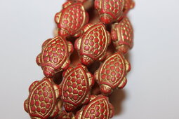 Turtle 18x13 mm matte/bronze