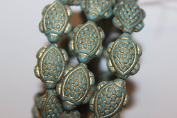 Turtle 18x13 mm matte/bronze