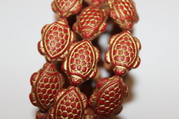 Turtle 18x13 mm matte/bronze