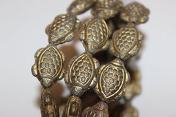 Turtle 18x13 mm matte/bronze
