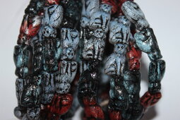 Cat 15x9 mm mix/shine/black