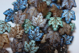 Maple leaf 13x13 mm mix/matte/old patina