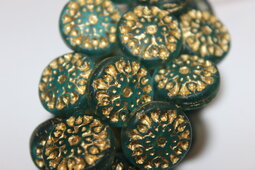 Mandala 18 mm matte/bronze