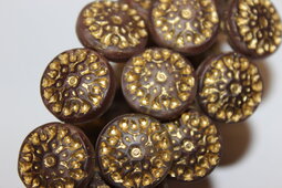 Mandala 18 mm matte/bronze