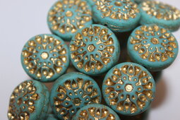 Mandala 18 mm matte/bronze