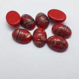 Cabochon 14x10 mm shine
