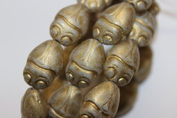 Scarab 19x13 mm matte/bronze