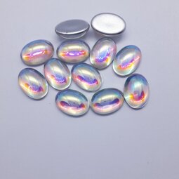 Cabochon 14x10 mm shine