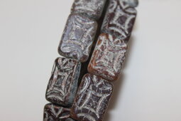 Rectangle 19x13 mm matte/vacuum coating/white