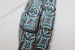 Rectangle 19x13 mm matte/vacuum coating/blue