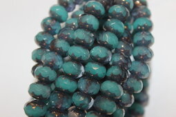 Rondells 9x6 mm shine/combination/bronze