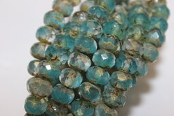 Rondells 9x6 mm matte/combination/picasso