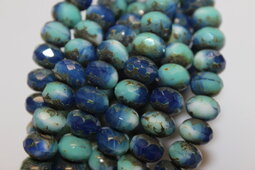 Rondells 9x6 mm matte/combination/picasso