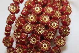 Hawaiian flowers 10 mm shine/bronze