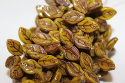 Leaf 12x8 mm shine/combination/old patina