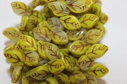 Leaf 12x8 mm shine/combination/old patina