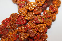 Leaf 10x9 mm shine/combination/old patina