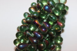 Drops 9x6 mm matte/amber