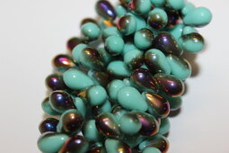 Drops 9x6 mm shine/amber