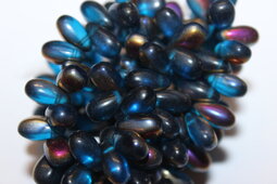 Drops 12x6 mm matte/amber