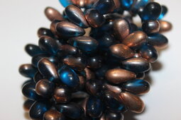 Drops 12x6 mm matte/capri