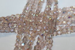 Fire polished 4 mm shine/vacuum coating