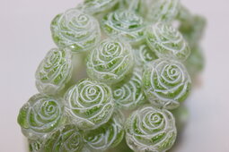 Roses 14 mm shine/white