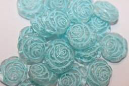 Roses 14 mm shine/blue