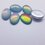 Cabochon 18x13 mm shine